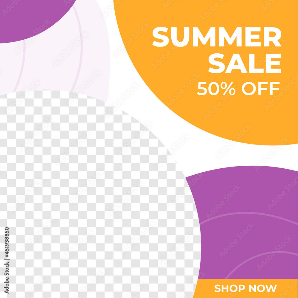 Summer sale discount feed design social media post template Summer sale discount feed design social media post template
