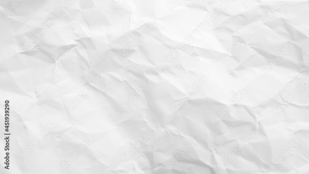 Obraz premium White Paper Texture background. Crumpled white paper abstract shape background with space paper recycle for text