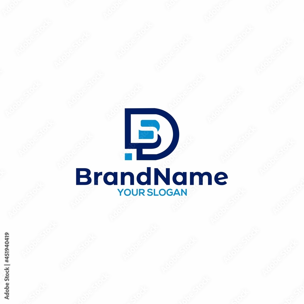 Simple D and S Logo Design Vector Simple D and S Logo Design Vector