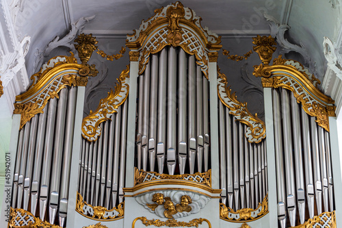Bild auf Leinwand church organ