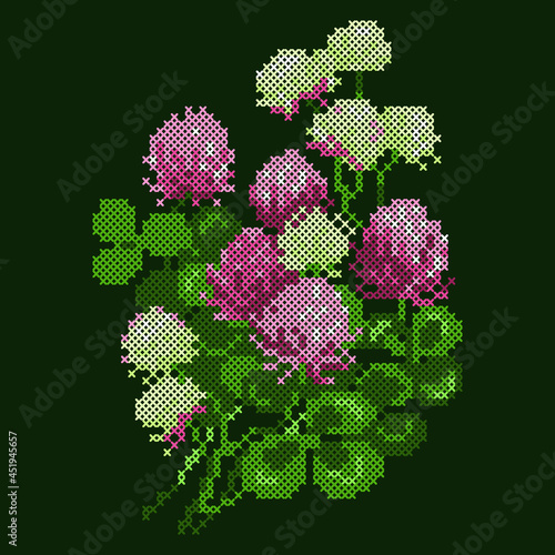 embroidery clover