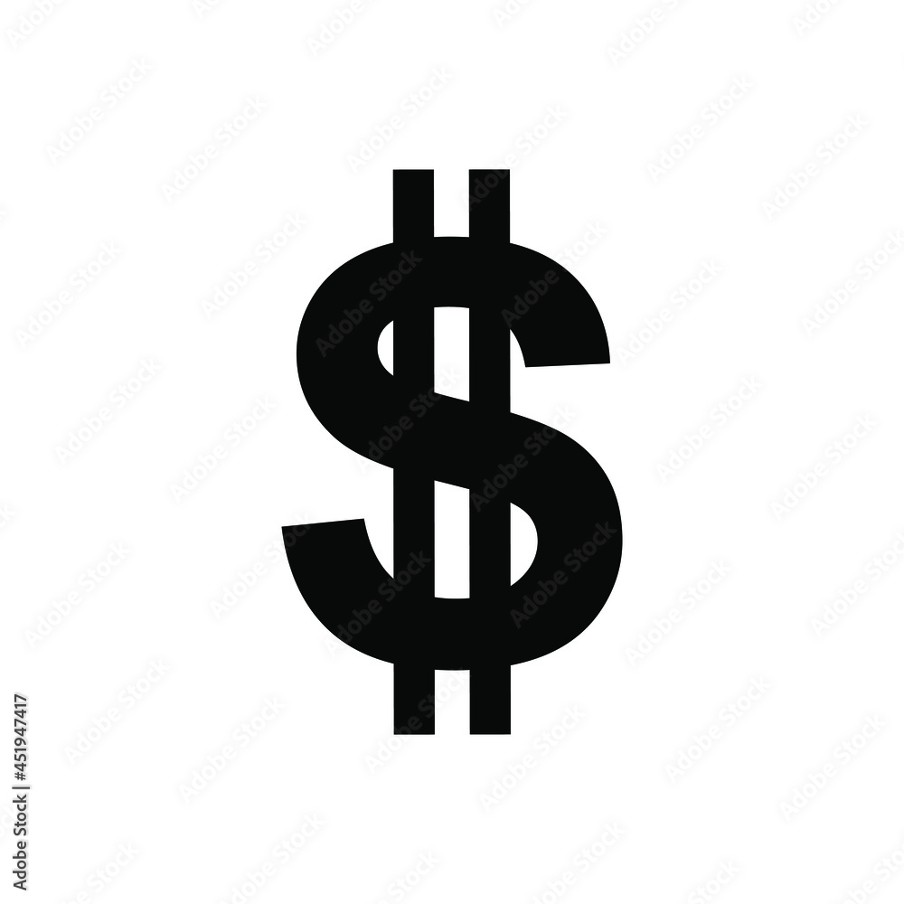 Dollar vector icon. Money illustration symbol. Currency sign or logo. Dollar vector icon. Money illustration symbol. Currency sign or logo.