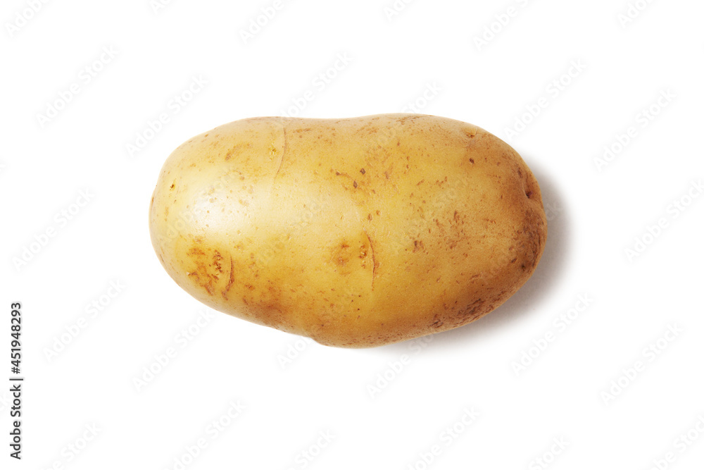 Raw Harvest potatoe isolated on white background Raw Harvest potatoe isolated on white background