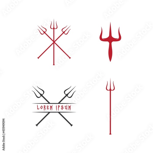 Trident illustration vector