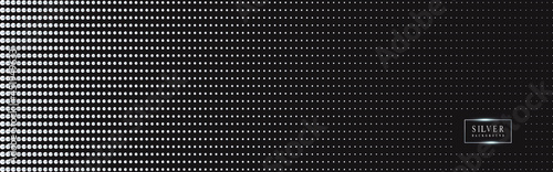 Silver luxury background with beads. Vector illustration.