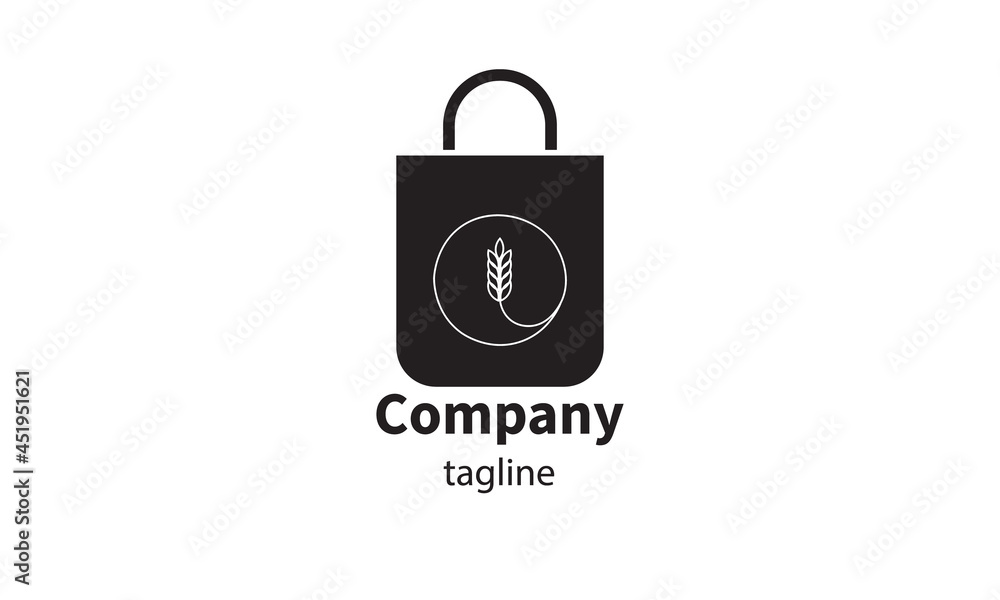 Premium vector shopping bag logo, icon design Premium vector shopping bag logo, icon design