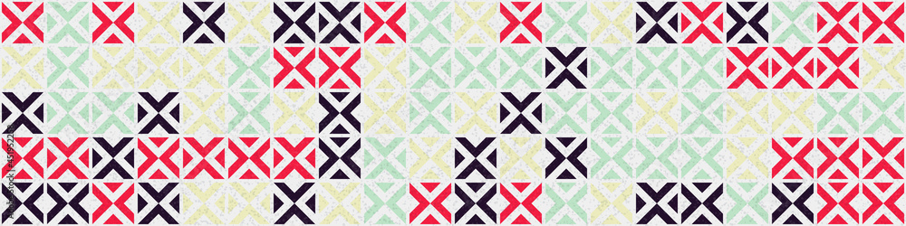 Fototapeta premium Abstract Geometric Pattern generative computational art illustration