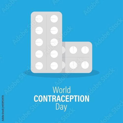 vector illustration for world contraception day