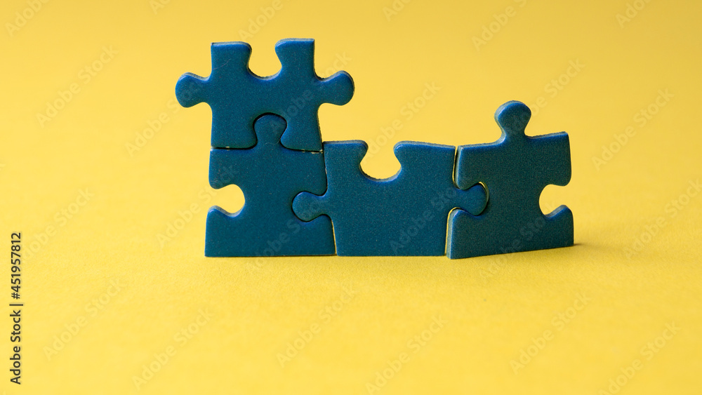 Fototapeta premium blue puzzles, textures and background