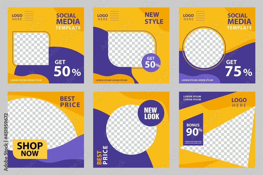 Abstract banner Social Media. Editable file. modern banner Template. Promotional web banner for social media. Elegant sale and discount promo. yellow and purple color. Vector. Abstract banner Social Media. Editable file. modern banner Template. Promotional web banner for social media. Elegant sale and discount promo. yellow and purple color. Vector.