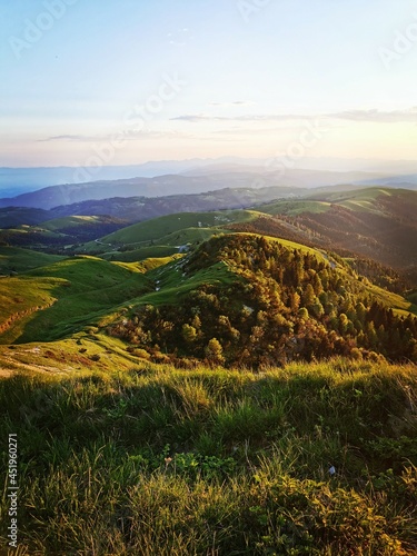 Tramonto Monte Grappa, vista dal monumento ai caduti. photo