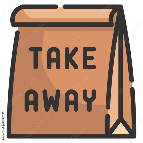 takeaway line icon