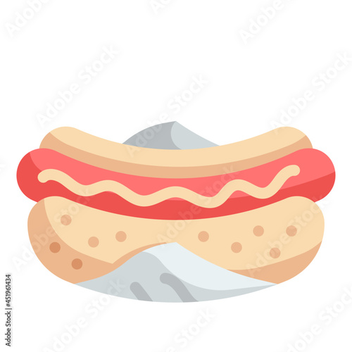 hotdog flat icon