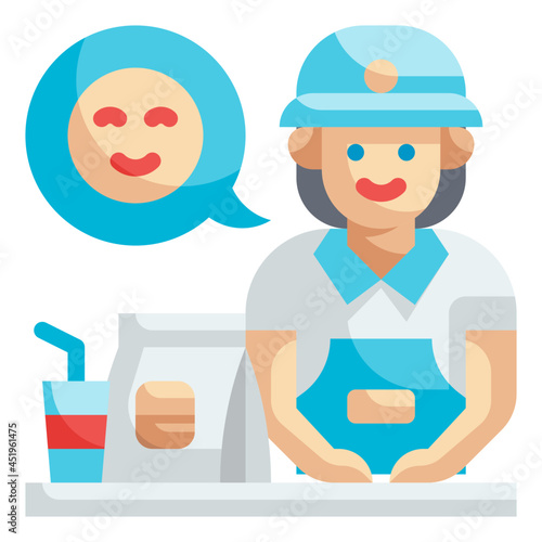 vendor flat icon