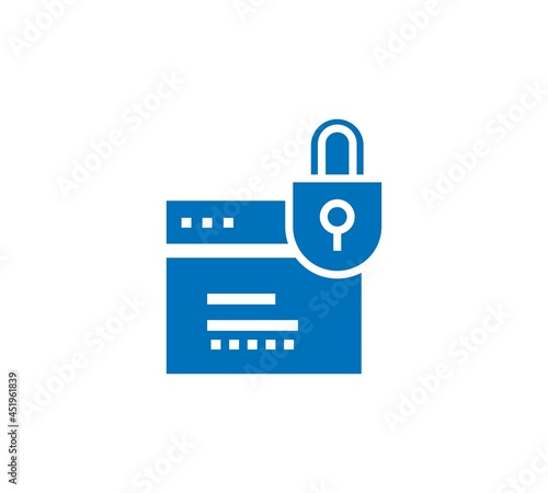 Internet security concept icon. folder lock icon. Isolate folder lock icon. Isolated lad laptop and cyber security icon line style.