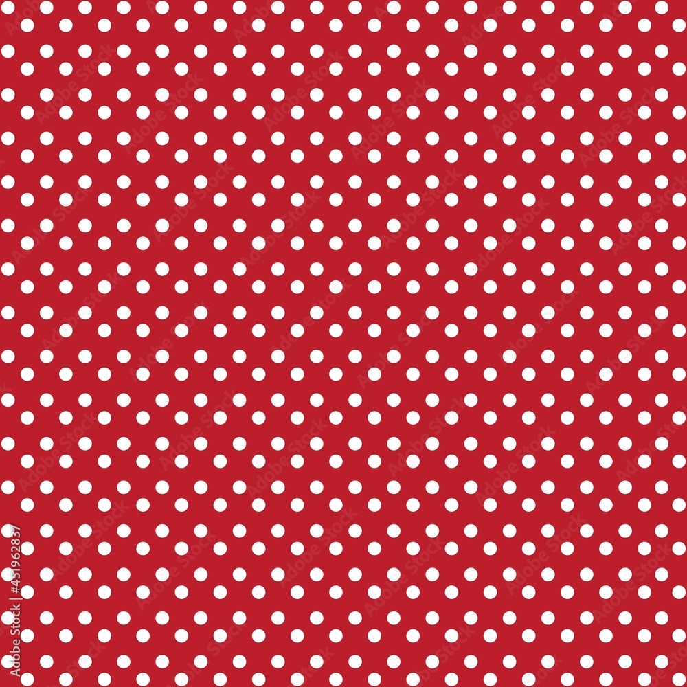 White and Red Polka Dot seamless pattern. Vector background. White and Red Polka Dot seamless pattern. Vector background.