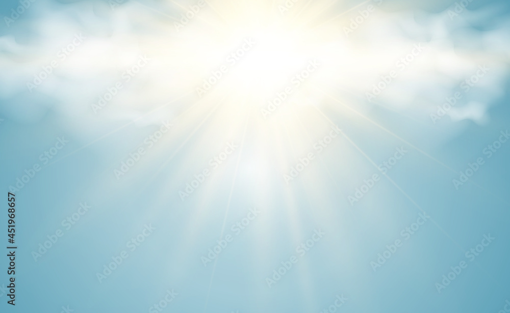 Bright beautiful star.Vector illustration of a light effect on a transparent background.	
