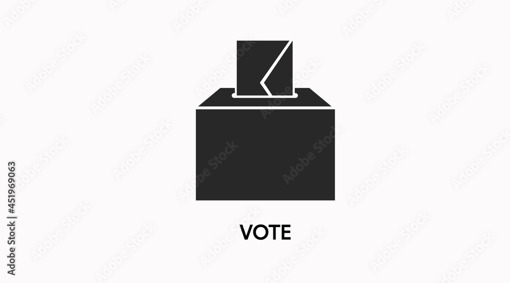 Vote Icon. Vector isolated editable black and white illustration Vote Icon. Vector isolated editable black and white illustration
