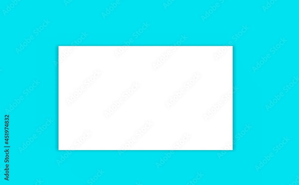 Template for inserting text or a picture. white sheet on a blue background with shadows. Mock-up Template for inserting text or a picture. white sheet on a blue background with shadows. Mock-up