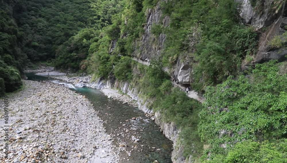 Taroko Gorge National Park in Taiwan. Shakadang trail canyon view.
Taroko Gorge National Park in Taiwan. Shakadang trail canyon view.