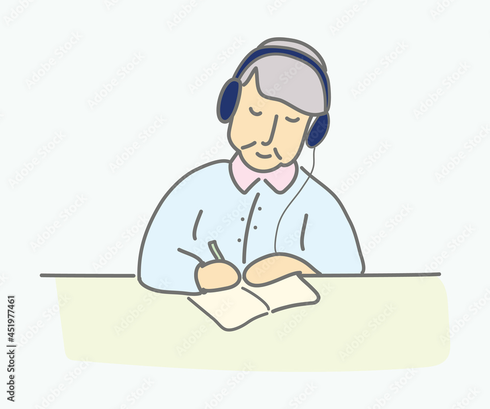 People sitting, reading, working, flat design, cute illustration People sitting, reading, working, flat design, cute illustration