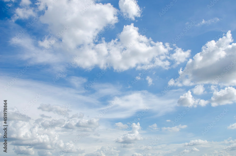 Blue sky background with tiny clouds. Blue sky background with tiny clouds.
