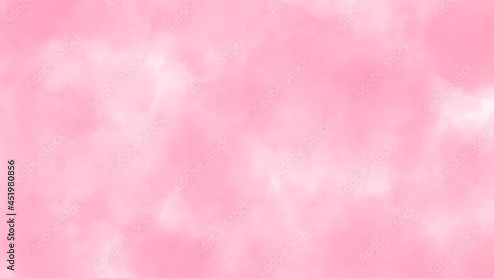 ピンク色の水彩のテクスチャ , 16:9の背景