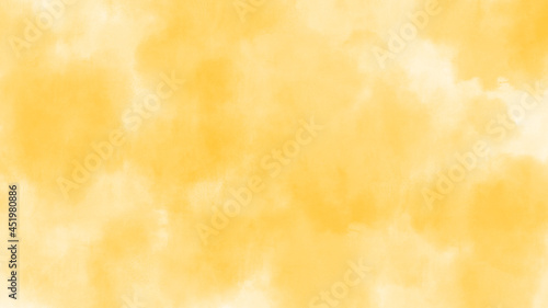 黄色い水彩のテクスチャ , 16:9の背景