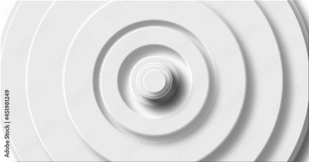 Image of white circle layers pulsating on white background Image of white circle layers pulsating on white background