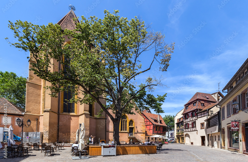 Obraz premium The Cathedral of St. Martin in Colmar in France.