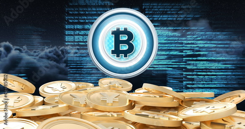 Fotografie Cryptocurrency dominance 4k