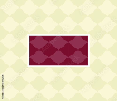 Mockup seamless abstract pattern in the puzzle style