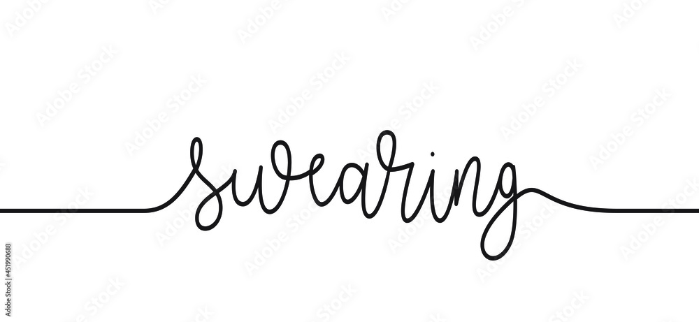 Slogan no or stop swearing. Swearwords or swearword or some other meaning angry, evil, shit, bitch, anger and rage. Flat vector quote. Swear icon. Slogan no or stop swearing. Swearwords or swearword or some other meaning angry, evil, shit, bitch, anger and rage. Flat vector quote. Swear icon.