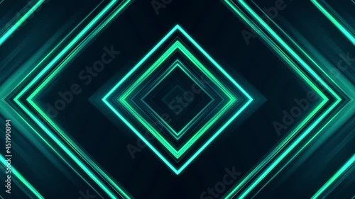 Wallpaper Mural Glowing tunnel of neon lines. Animation of abstract background with colorful speed of light. Infinite shining rays with mirror reflection. Torontodigital.ca