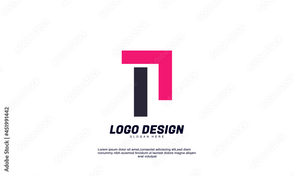 stock abstract creative shapes idea modern logo finance corporate business colorful design template