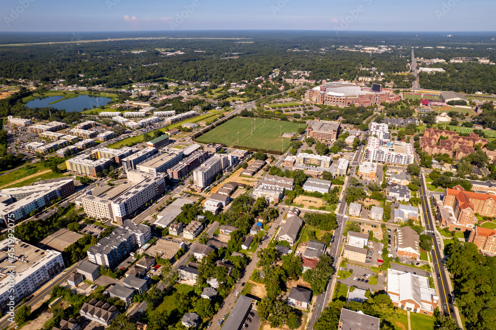Aerial photo universities at Tallahassee Florida USA