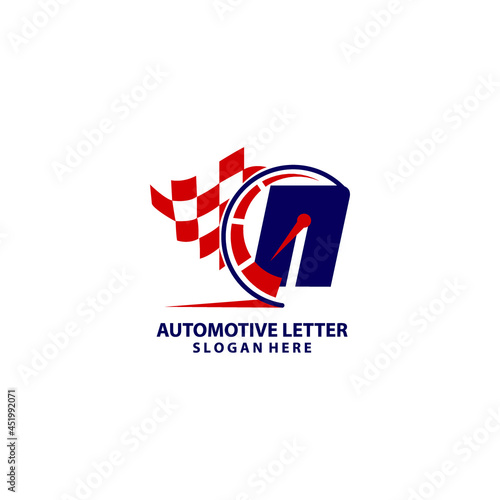Letter N speedometer logo design Free Download Letter N speedometer logo design - GFXLoad