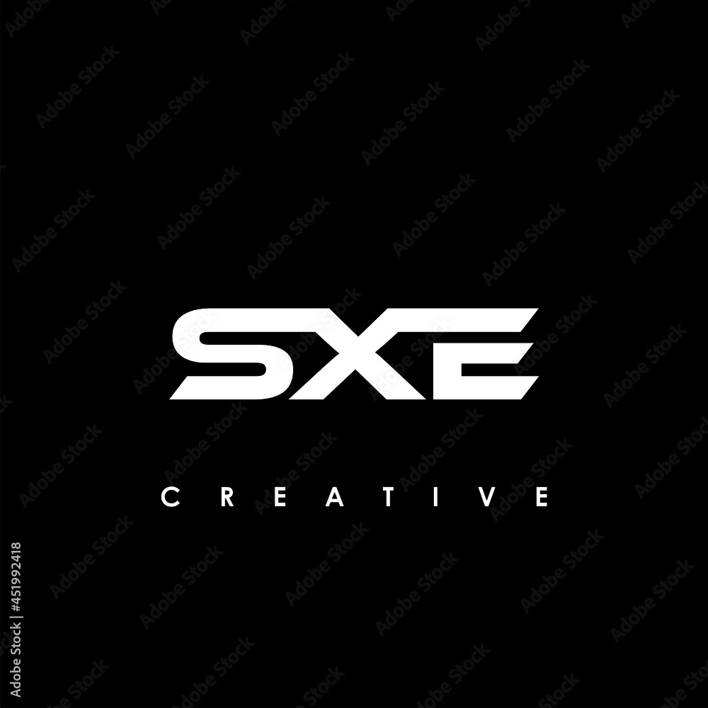 SXE Letter Initial Logo Design Template Vector Illustration SXE Letter Initial Logo Design Template Vector Illustration