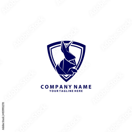 Minimal rabbit emblem template for business. Abstract rabbit head with grid lines. Vector illustration. Free Download Minimal rabbit emblem template for business. Abstract rabbit head with grid lines. Vector illustration. - GFXLoad
