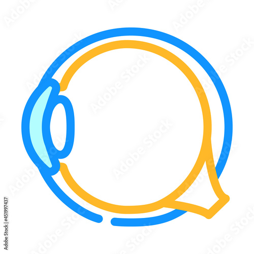 eye treatment ophthalmology color icon vector. eye treatment ophthalmology sign. isolated symbol illustration