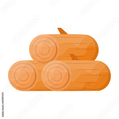 Wood round block Concept Vector Icon Design, Autumn or Fall activities Symbol, Dry weather Sign, Temperate climates Elements Stock illustration