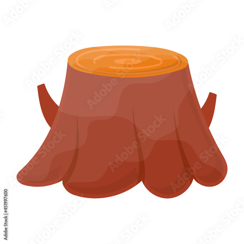 Tree stump with branches Concept Vector Icon Design, Autumn or Fall activities Symbol, Dry weather Sign, Temperate climates Elements Stock illustration