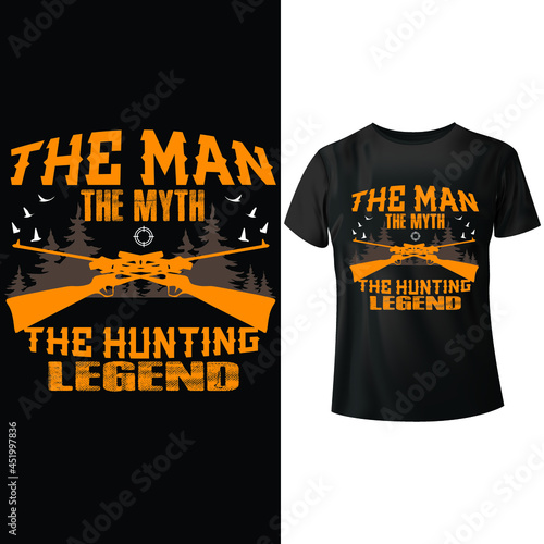 Gan hunting t-shirt design.