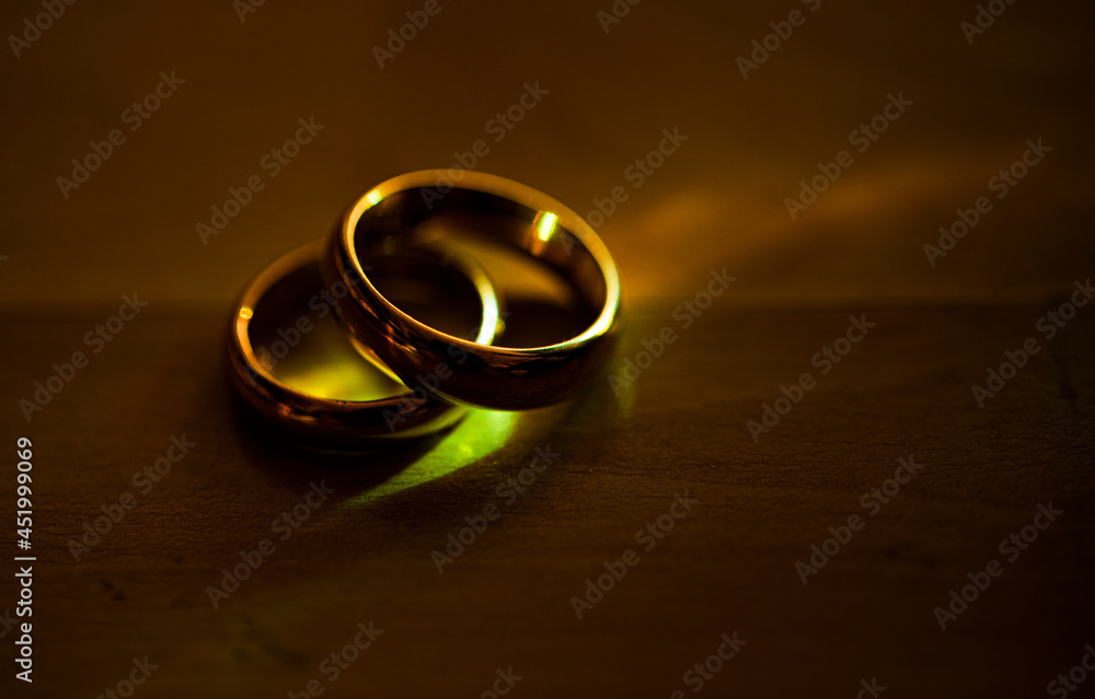 wedding rings on the table wedding rings on the table