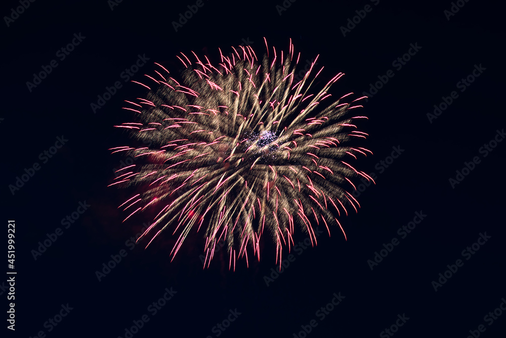 Beautiful Firework in the dark sky. Beautiful Firework in the dark sky.