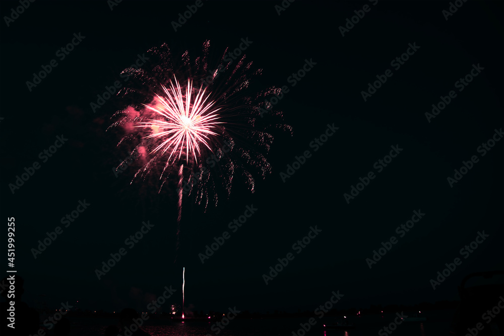 Beautiful Firework in the dark sky.