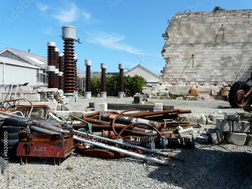 Rubble in an old building site photo