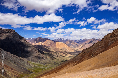 Colored mountains of the Pamirs  High Tajikistan.