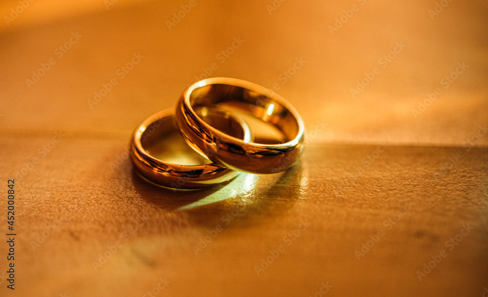 wedding rings on the table wedding rings on the table