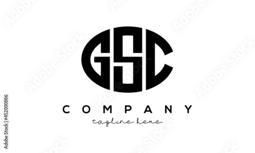 GSC three Letters creative circle logo design